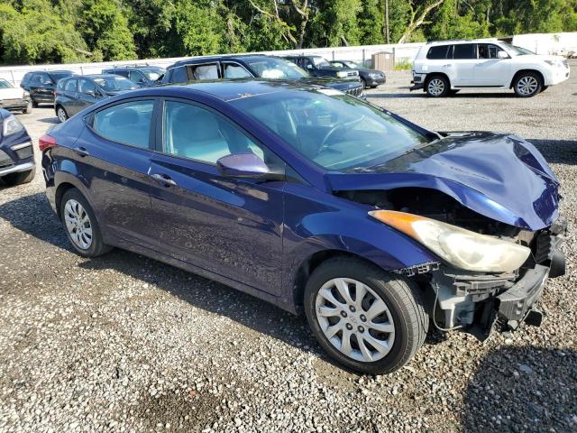 5NPDH4AE1BH020677 - 2011 HYUNDAI ELANTRA GLS BLUE photo 4