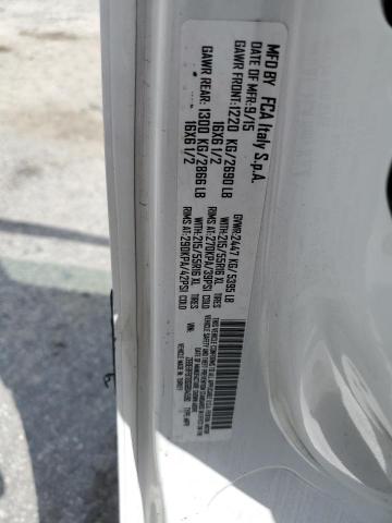 ZFBERFBT8G6B14590 - 2016 RAM PROMASTER SLT WHITE photo 13