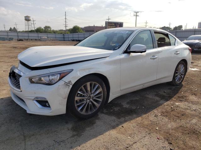 JN1EV7BR6MM750211 - 2021 INFINITI Q50 LUXE WHITE photo 1