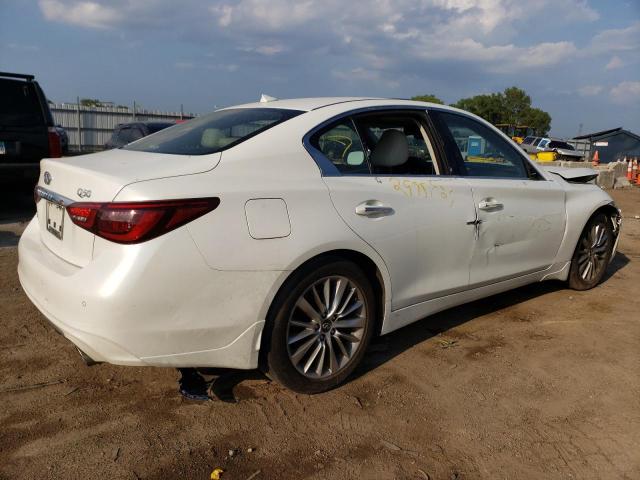 JN1EV7BR6MM750211 - 2021 INFINITI Q50 LUXE WHITE photo 3