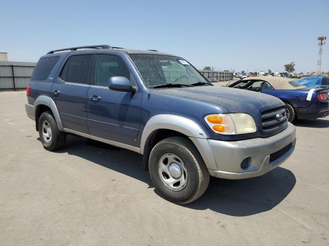 5TDZT34AX3S139427 - 2003 TOYOTA SEQUOIA SR5 BLUE photo 4