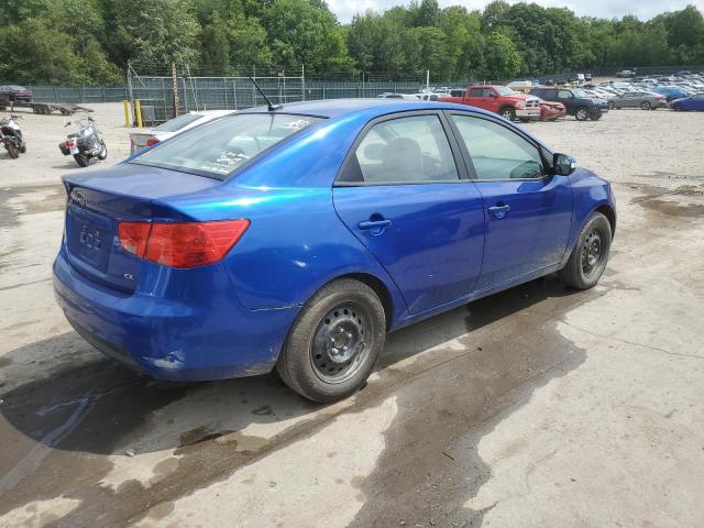 KNAFU4A27A5301792 - 2010 KIA FORTE EX BLUE photo 3