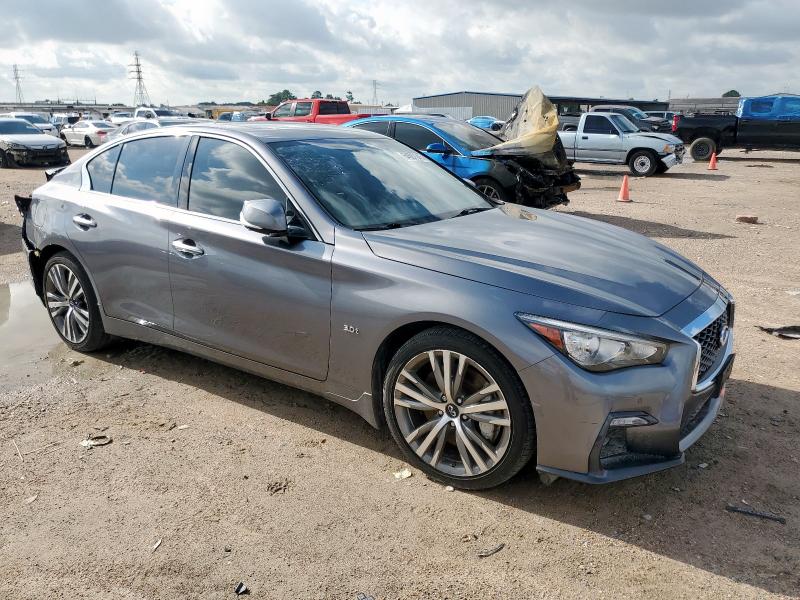 JN1EV7AR5KM553092 - 2019 INFINITI Q50 LUXE SILVER photo 4