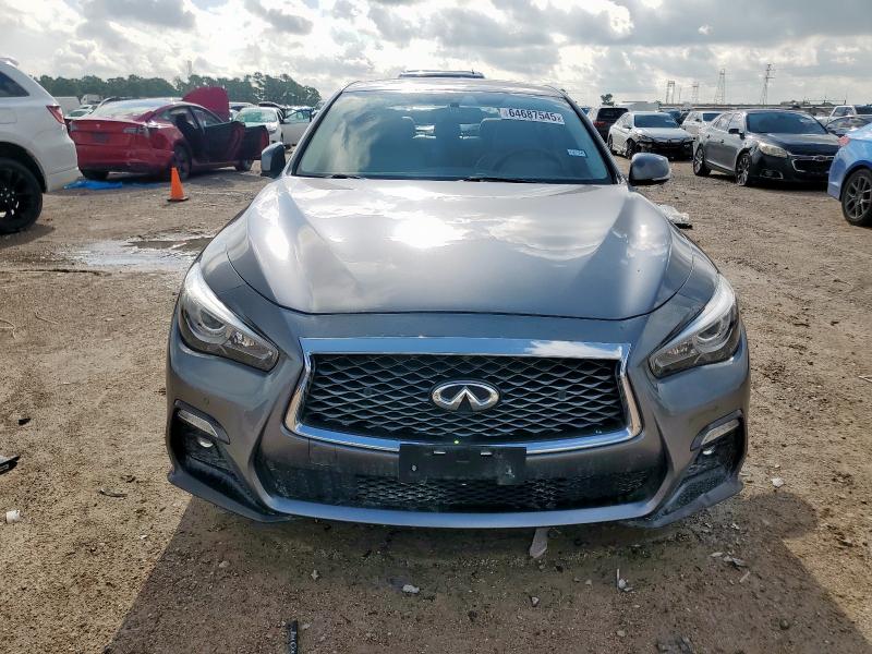JN1EV7AR5KM553092 - 2019 INFINITI Q50 LUXE SILVER photo 5