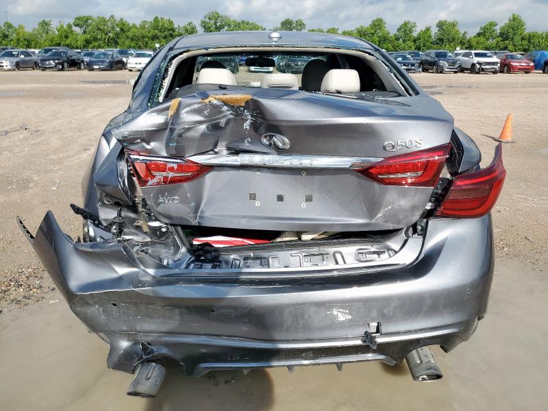 JN1EV7AR5KM553092 - 2019 INFINITI Q50 LUXE SILVER photo 6