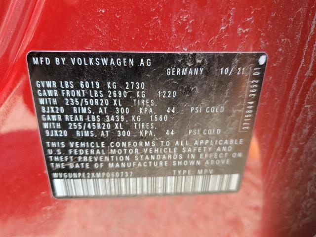 WVGUNPE2XMP060737 - 2021 VOLKSWAGEN ID.4 PRO S RED photo 12