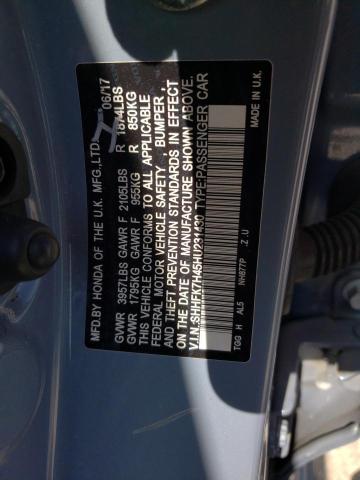 SHHFK7H45HU231430 - 2017 HONDA CIVIC SPORT BLUE photo 13