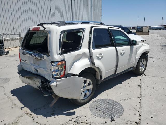 1FMCU9EG8CKA07651 - 2012 FORD ESCAPE LIMITED WHITE photo 3