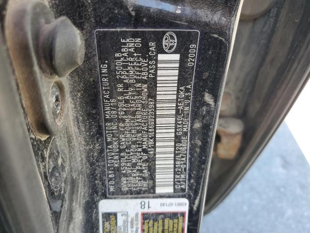 4T1BK1EB6GU235987 - 2016 TOYOTA AVALON XLE Negro foto 12