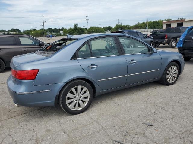 5NPEU46F19H540664 - 2009 HYUNDAI SONATA SE BLUE photo 3