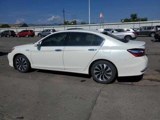 JHMCR6F58HC025973 - 2017 HONDA ACCORD HYBRID EXL WHITE photo 2