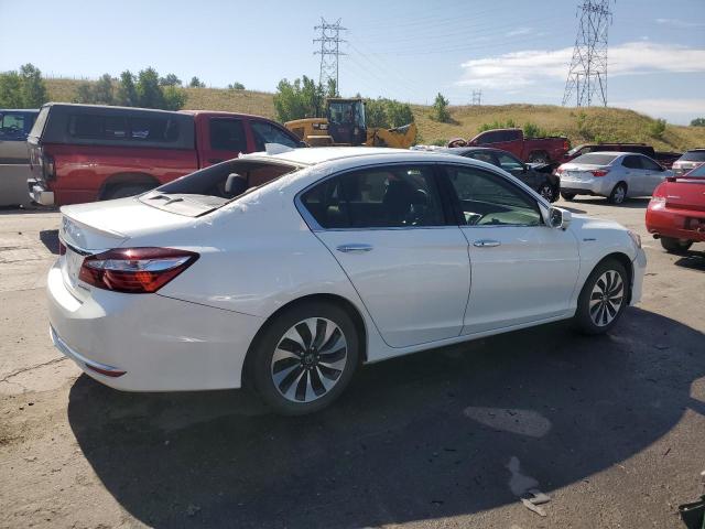 JHMCR6F58HC025973 - 2017 HONDA ACCORD HYBRID EXL WHITE photo 3