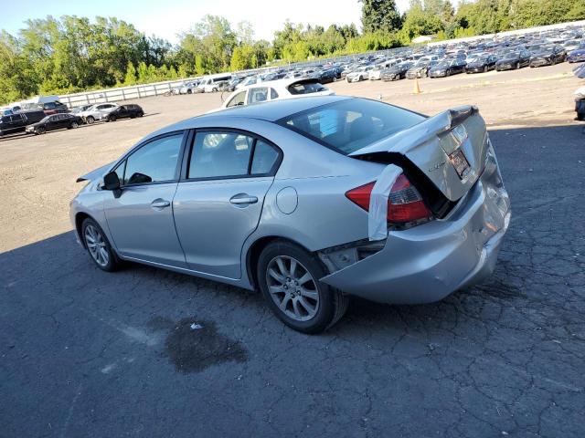 19XFB2F90CE348382 - 2012 HONDA CIVIC EXL SILVER photo 2