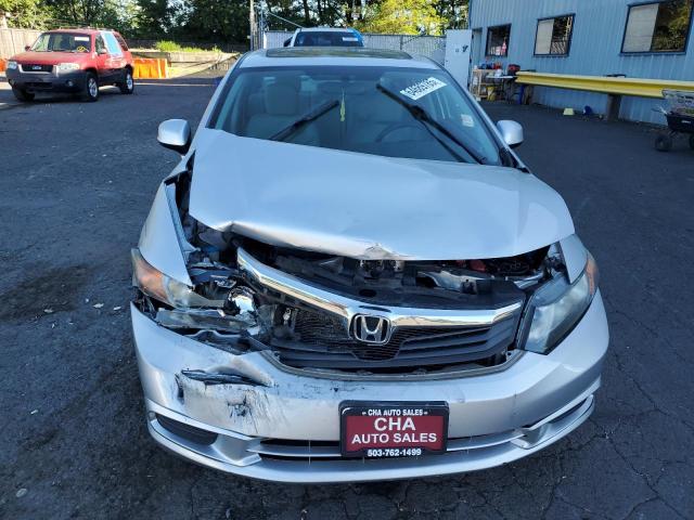 19XFB2F90CE348382 - 2012 HONDA CIVIC EXL SILVER photo 5