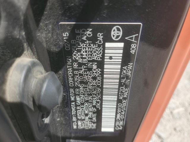 JTKJF5C76FJ008799 - 2015 TOYOTA SCION TC Narıncı foto 13