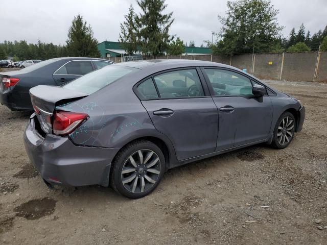 19XFB2F95FE077341 - 2015 HONDA CIVIC EXL ნაცრისფერი ფოტო 3