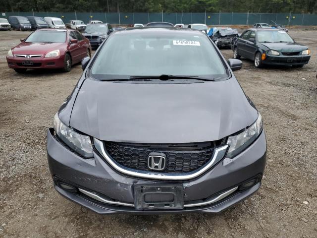 19XFB2F95FE077341 - 2015 HONDA CIVIC EXL ნაცრისფერი ფოტო 5