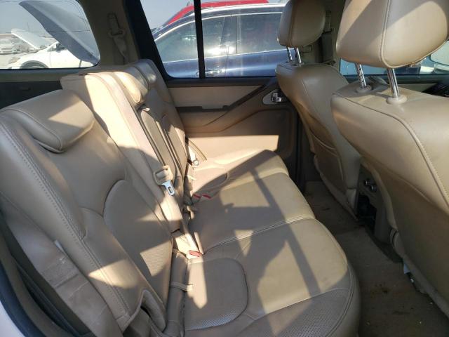 5N1AR18U86C616183 - 2006 NISSAN PATHFINDER LE WHITE photo 10