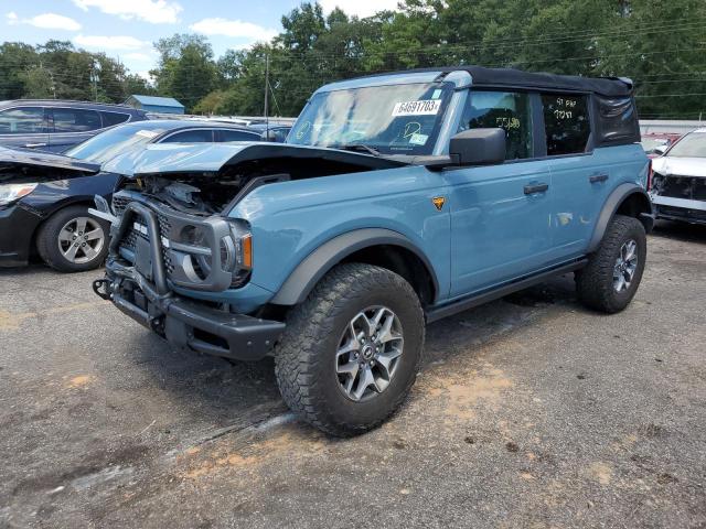 1FMEE5DH4MLA72985 - 2021 FORD BRONCO BASE BLUE photo 1