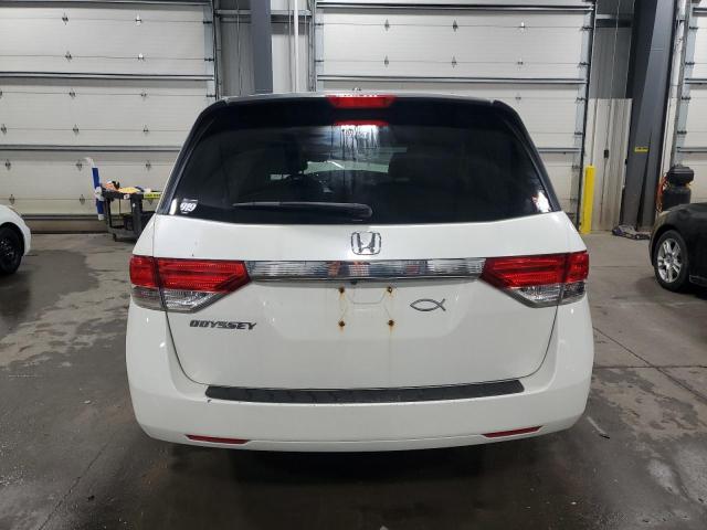 5FNRL5H62FB030292 - 2015 HONDA ODYSSEY EXL WHITE photo 6