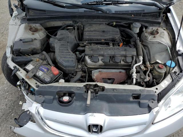 1HGES16365L028593 - 2005 HONDA CIVIC DX VP Gümüş foto 11