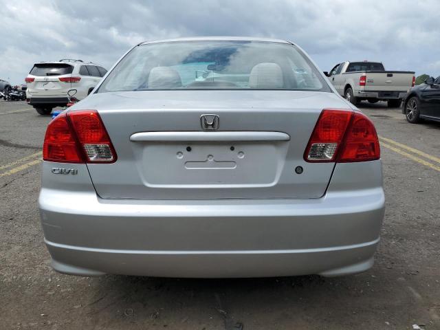 1HGES16365L028593 - 2005 HONDA CIVIC DX VP SILVER photo 6