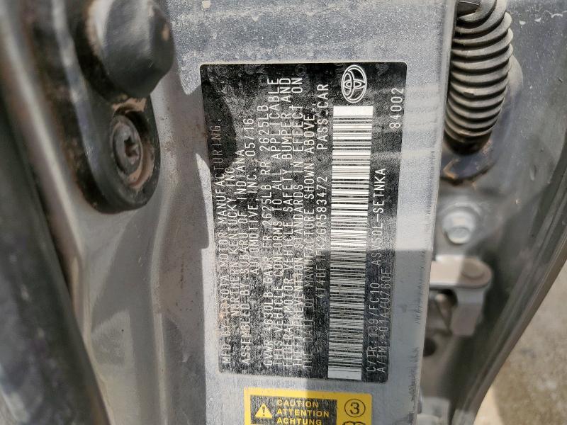 4T4BF1FK2GR583472 - 2016 TOYOTA CAMRY LE SILVER photo 12