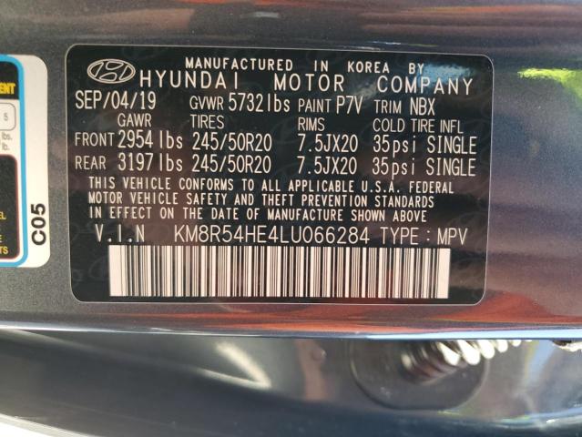 KM8R54HE4LU066284 - 2020 HYUNDAI PALISADE LIMITED GRAY photo 13