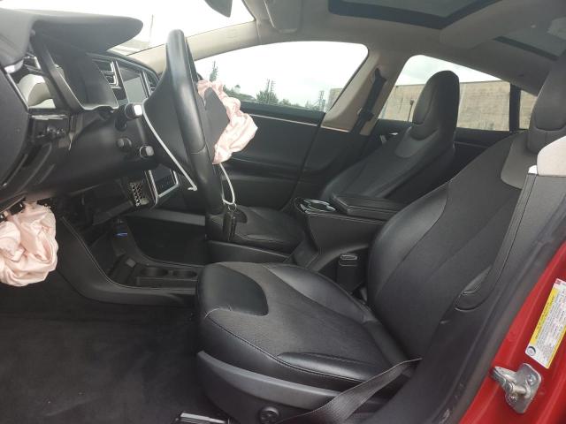 5YJSA1E2XGF129235 - 2016 TESLA MODEL S RED photo 7