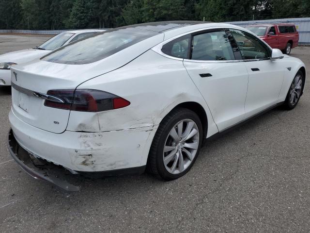 5YJSA1S19EFP61670 - 2014 TESLA MODEL S WHITE photo 3