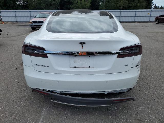 5YJSA1S19EFP61670 - 2014 TESLA MODEL S WHITE photo 6