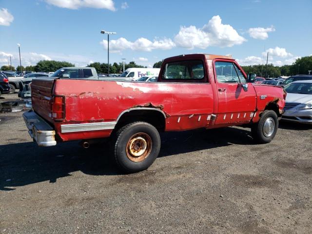 1B7JW24Y4JS639891 - 1988 DODGE W-SERIES W200 RED photo 3