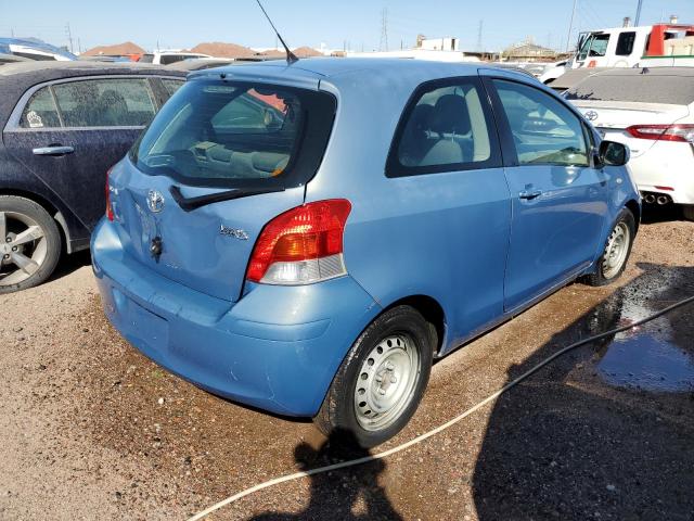 JTDJT4K30B5335517 - 2011 TOYOTA YARIS BLUE photo 3