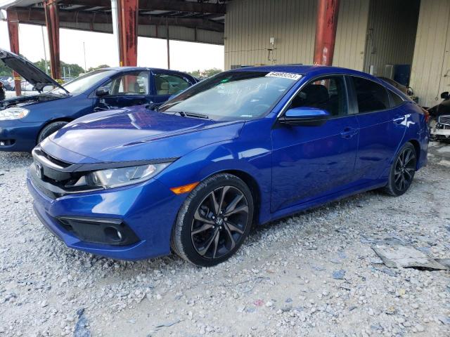 2HGFC2F82KH586579 - 2019 HONDA CIVIC SPORT 蓝色 照片 1