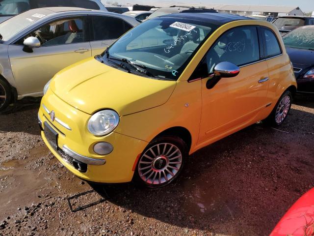 3C3CFFER9CT140050 - 2012 FIAT 500 LOUNGE YELLOW photo 1