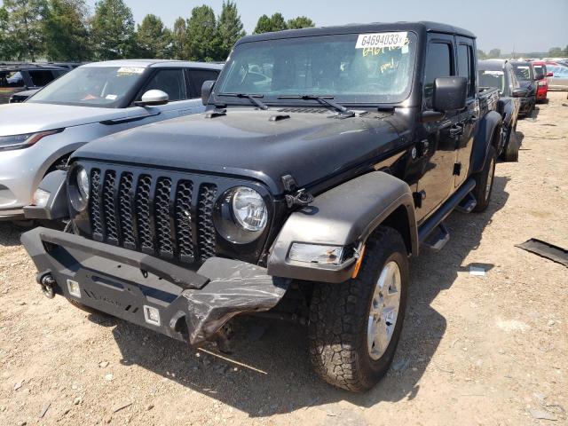 1C6HJTAGXLL153380 - 2020 JEEP GLADIATOR SPORT BLACK photo 1