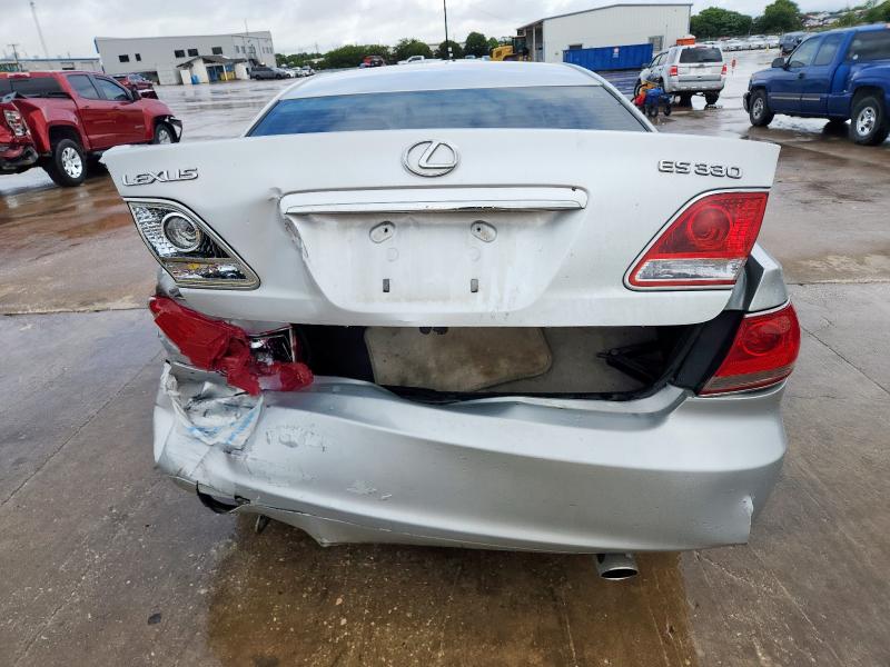 JTHBA30G765169429 - 2006 LEXUS ES 330 Gümüş foto 6