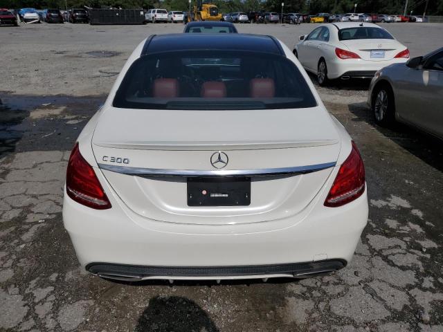 55SWF4JB8FU058477 - 2015 MERCEDES-BENZ C 300 WHITE photo 6