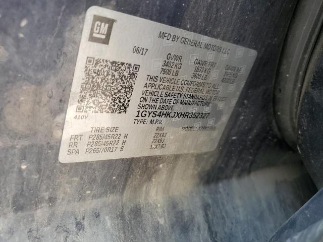 1GYS4HKJXHR352327 - 2017 CADILLAC ESCALADE ESV LUXURY 蓝色 照片 13