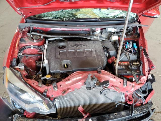 2T1BURHEXGC532440 - 2016 TOYOTA COROLLA L RED photo 11