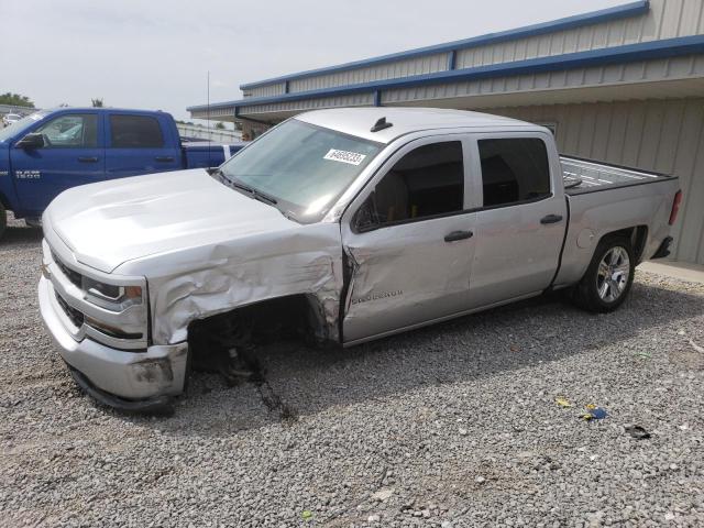 3GCPCPEC0JG363705 - 2018 CHEVROLET SILVERADO C1500 CUSTOM SILVER photo 1