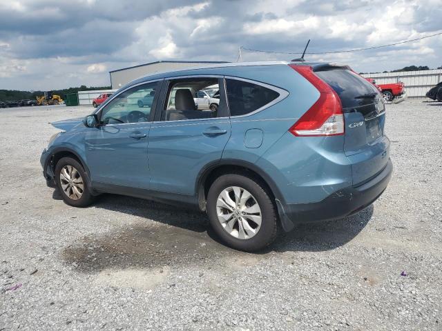 5J6RM4H70DL062436 - 2013 HONDA CR-V EXL BLUE photo 2