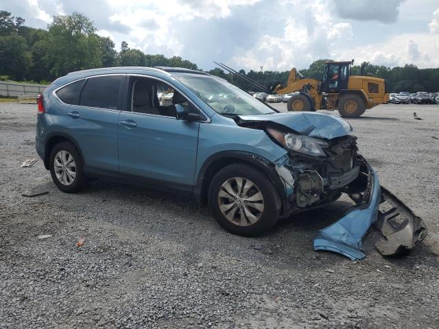 5J6RM4H70DL062436 - 2013 HONDA CR-V EXL BLUE photo 4