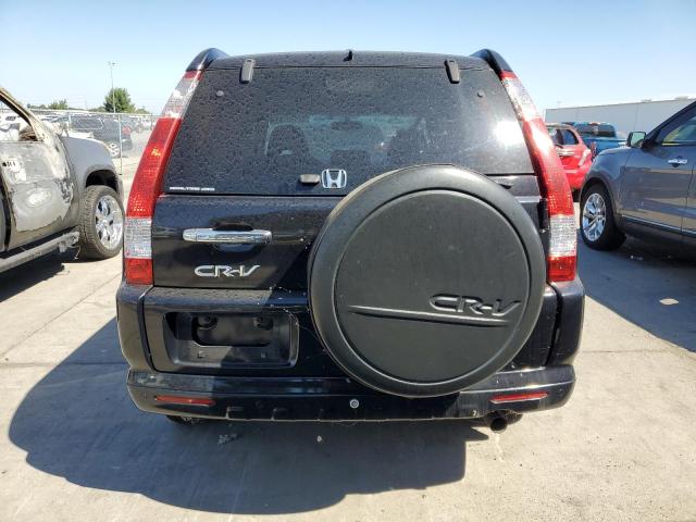 JHLRD78986C058651 - 2006 HONDA CR-V SE BLACK photo 6