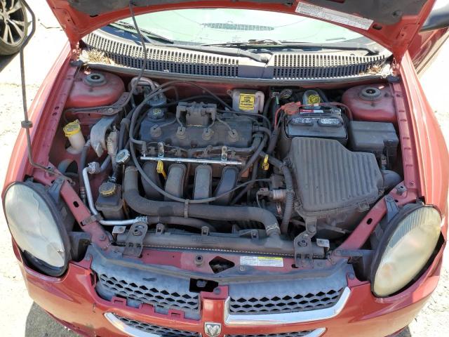 1B3ES56C33D209780 - 2003 DODGE NEON SXT BURGUNDY photo 11