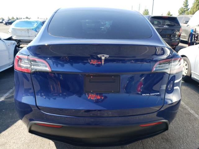 5YJYGAEE8MF151040 - 2021 TESLA MODEL Y أزرق صورة 6