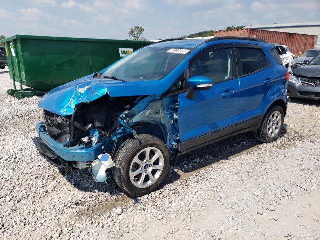 MAJ3P1TE0JC242170 - 2018 FORD ECOSPORT SE BLUE photo 1
