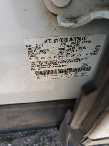 1FM5K8AR3DGC01847 - 2013 FORD EXPLORER POLICE INTERCEPTOR 白色 照片 12