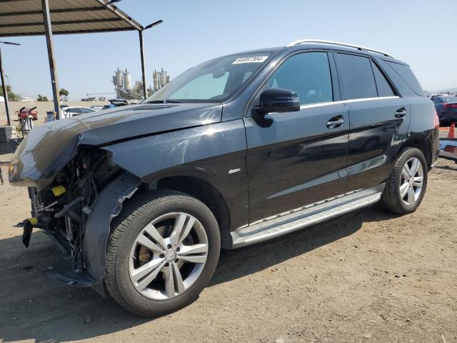 4JGDA5HB7CA040135 - 2012 MERCEDES-BENZ ML 350 4MATIC BLACK photo 1