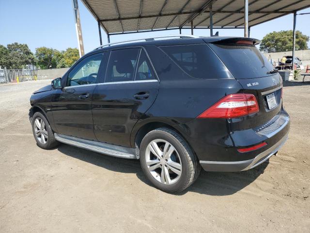 4JGDA5HB7CA040135 - 2012 MERCEDES-BENZ ML 350 4MATIC BLACK photo 2